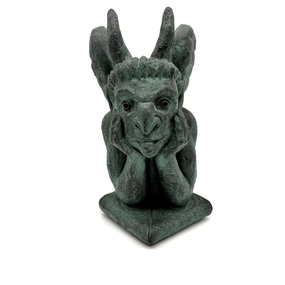 Universal Statuary Horned Spitting Gargoyle 037 Resin Figurine 10โ Tall USA